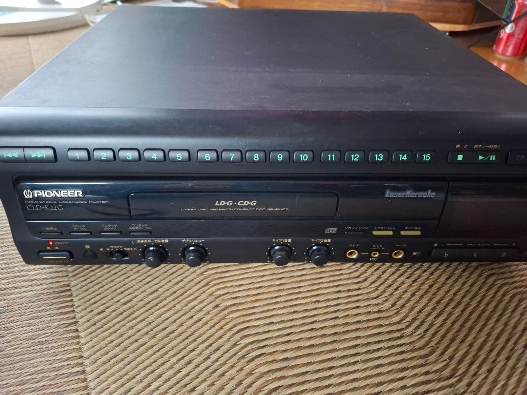 パイオニア　レーザーカラオケ　CLD-k22G　美品　コードレスマイク付き