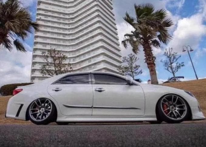 トヨタ マークX GRX系用 サイドステップ ドレスアップスパイラー