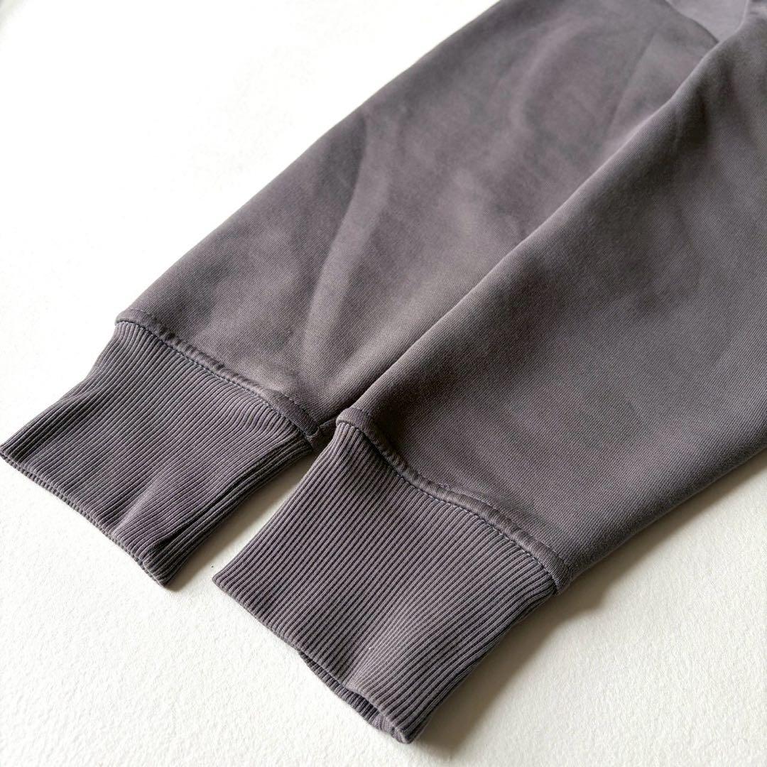 'S Max Mara ロゴ スウェットパーカー XS グレー 裏起毛 Wジップ