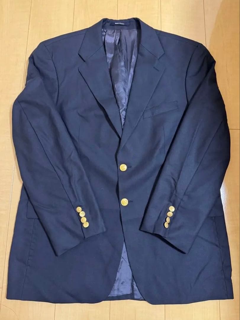 【美品】Ralph Lauren 紺ブレ カナダ製　ウール100%