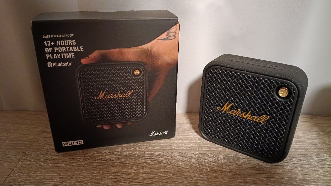 Marshall Willen II ブラック&ブラス ワイヤレススピーカー