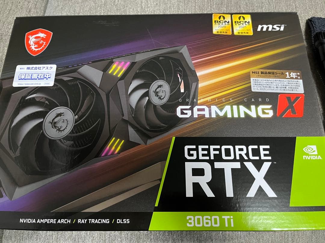 グラフィックボード・グラボ・ビデオカード MSI GeForce RTX 3060 Ti Gaming X