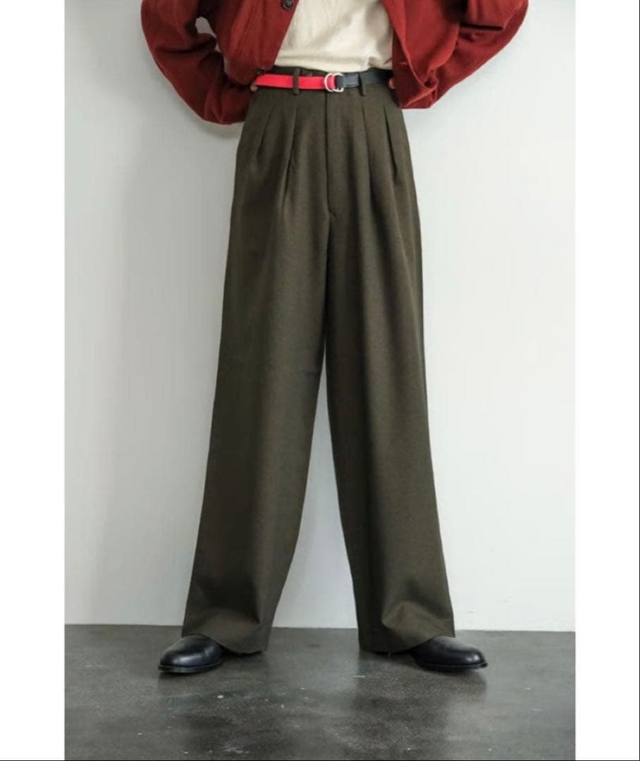 【M's braque】25AW tucked buggy pants