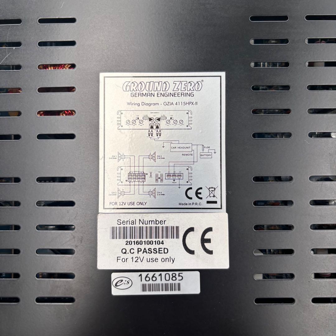 た*と様 ground zero パワーアンプ GZIA4115 HPX-Ⅱ
