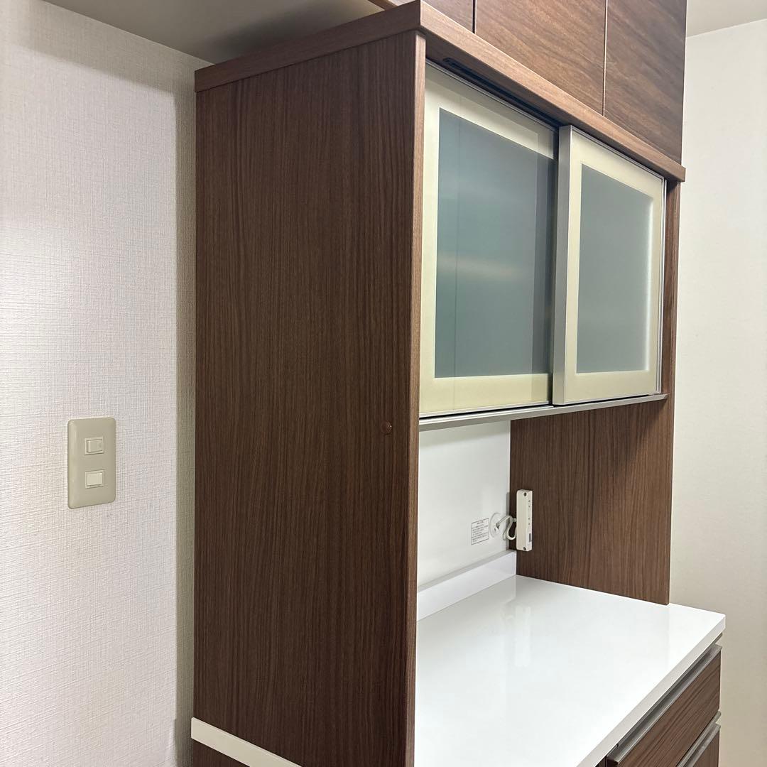 ニトリ カップボード キッチンボード キッチンカウンター 食器棚 リガーレ