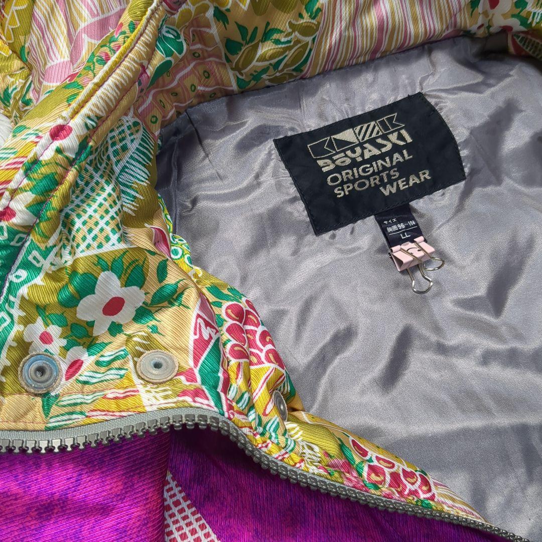 【レア✨BOYASKI✨LL】スキー スノー ウェア 和柄 レトロ セットアップ