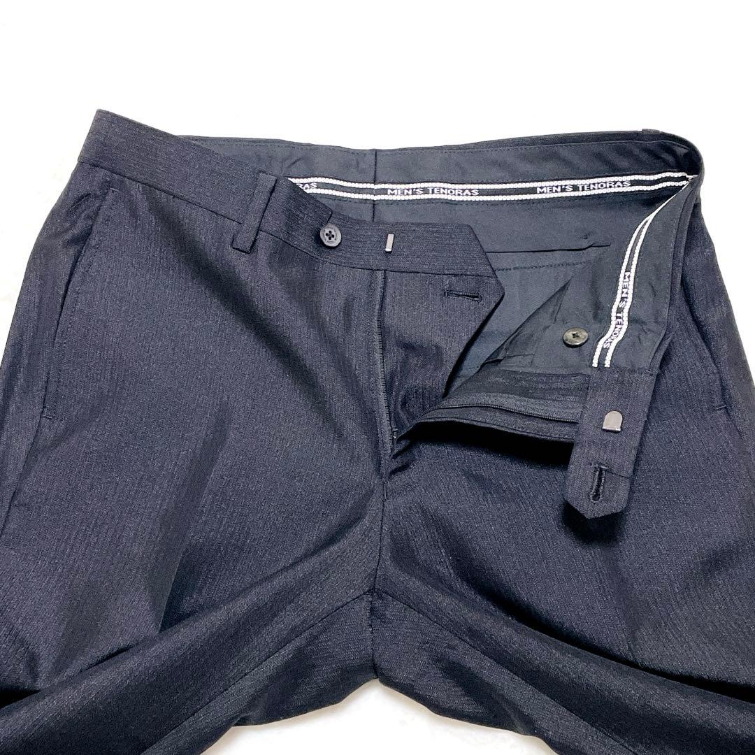 【美品】MEN'S TENORAS スーツ　3ピース　セットアップ　ウール混