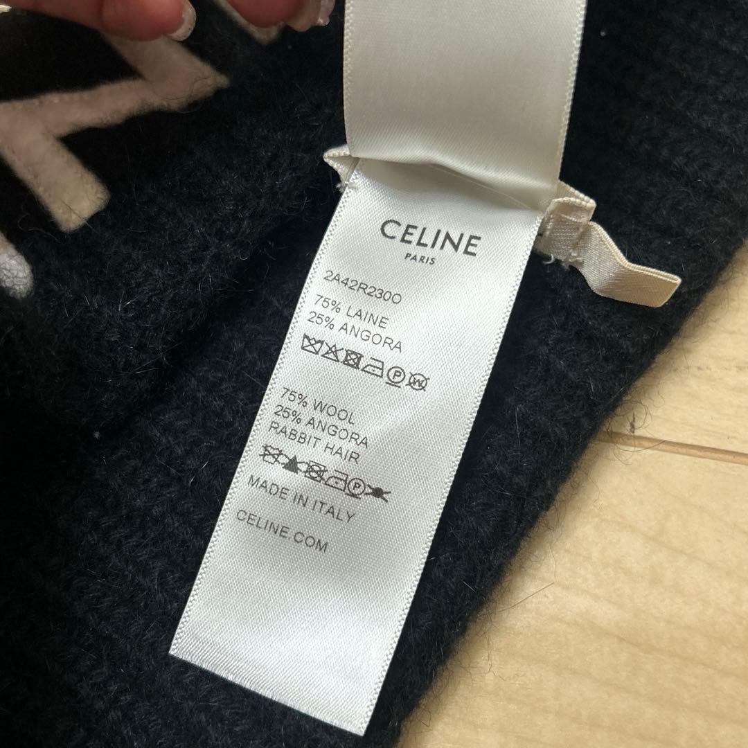 CELINE ヘアバンド　ニット