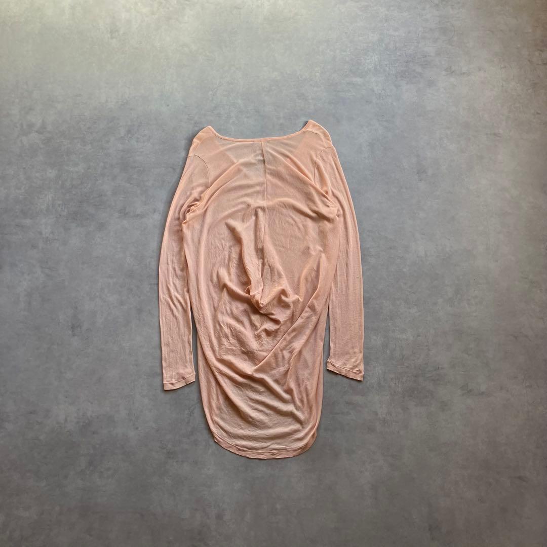 トップス 00s Ann Demeulemeester silk l/s cutsew