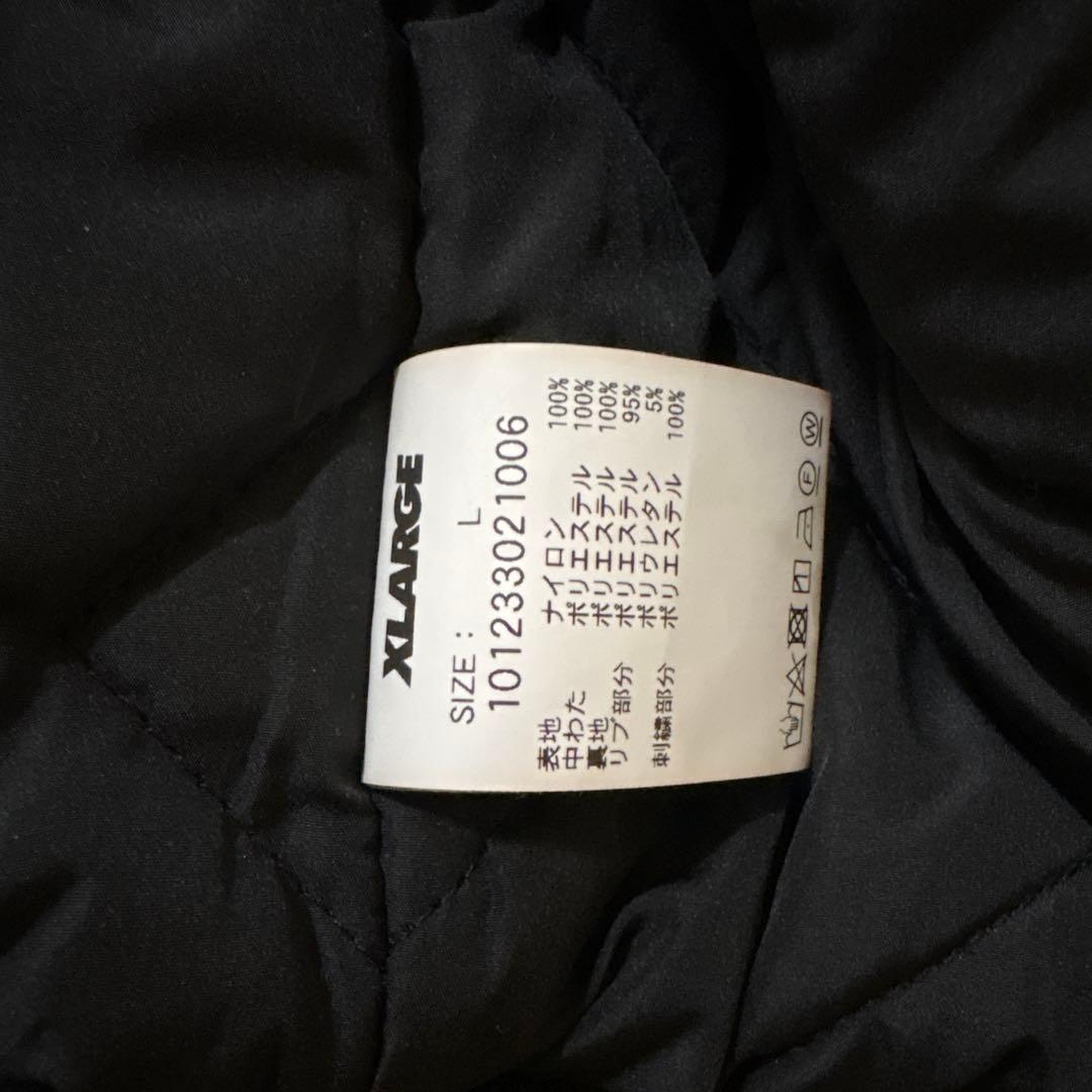 XLARGE フード付きダウンジャケット 黒