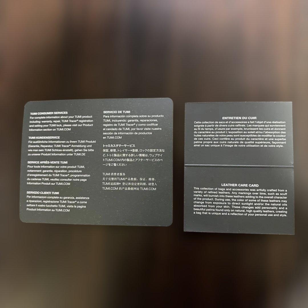 [新品未使用] TUMI ブラック レザー リュック