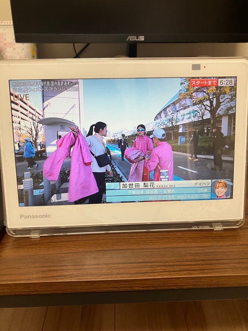 Panasonic ポータブルテレビ 本体 + リモコン