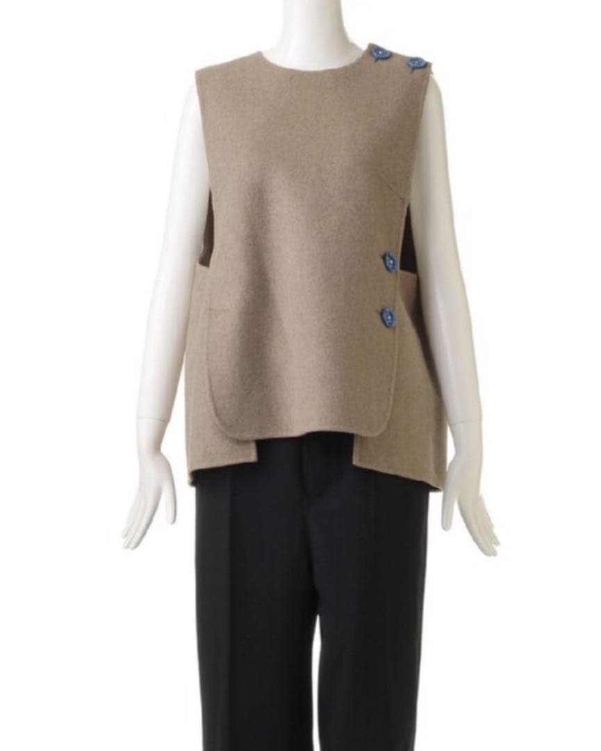 ENFOLD エンフォルド　ウールリバーベスト