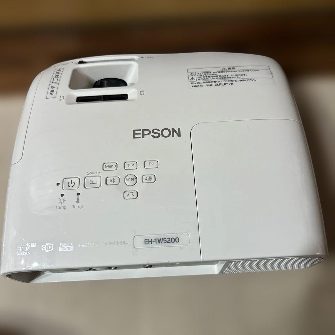エプソン　EH TW5200 プロジェクター　動作良好