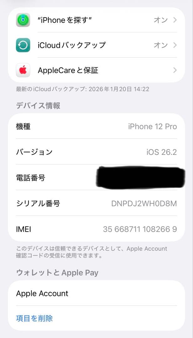 【極美品】iPhone12pro 256G グラファイトiFace＋フィルム付