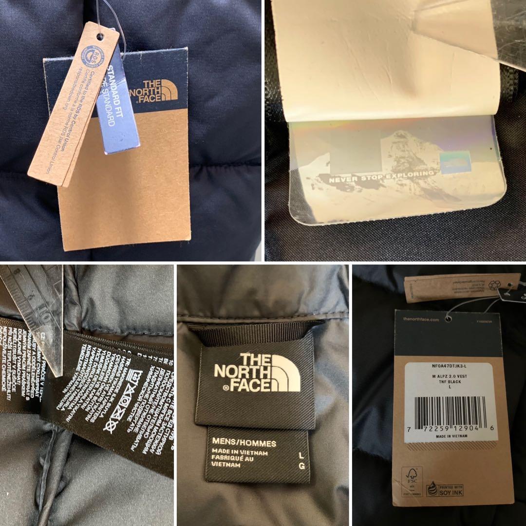 ノースフェイス　ダウンベスト　ブラック　ビックサイズ