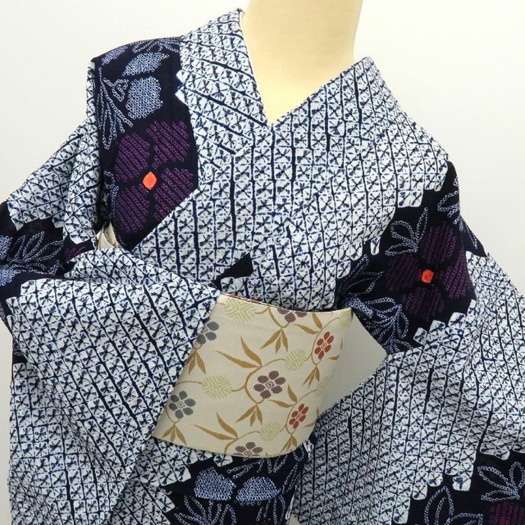 ★BB SHOP★✺2点おまとめ 有松浴衣 ・半幅小袋帯