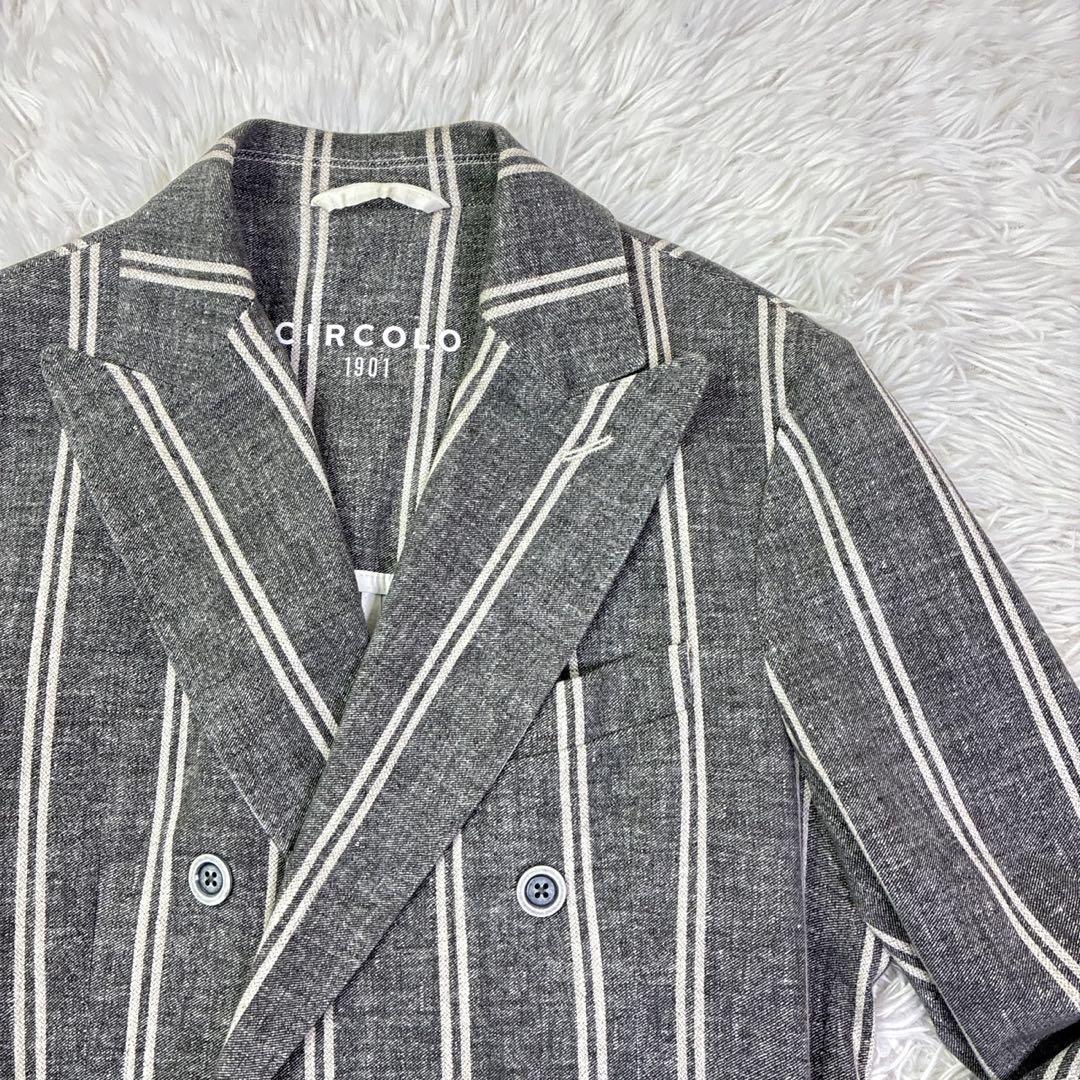 CIRCOLO1901チルコロ ダブルブレストテーラードジャケット　48
