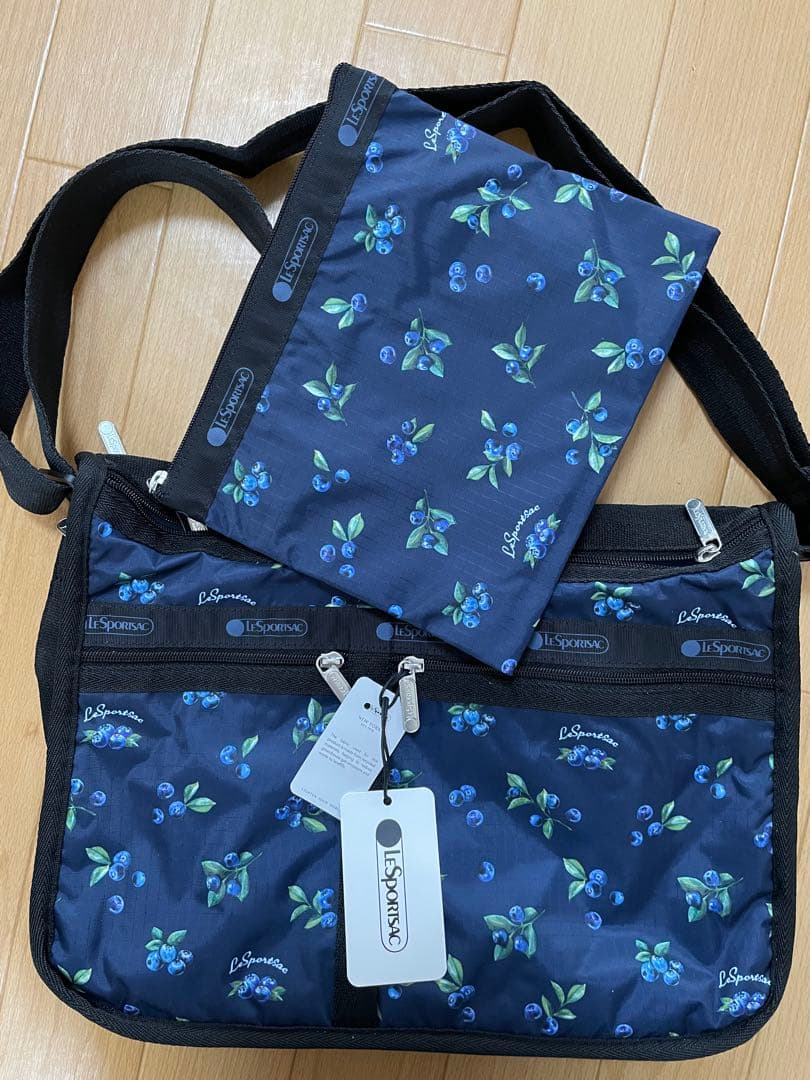 めぐみ　レスポートサック　デラックスエブリデイ　未使用品　ネイビー
