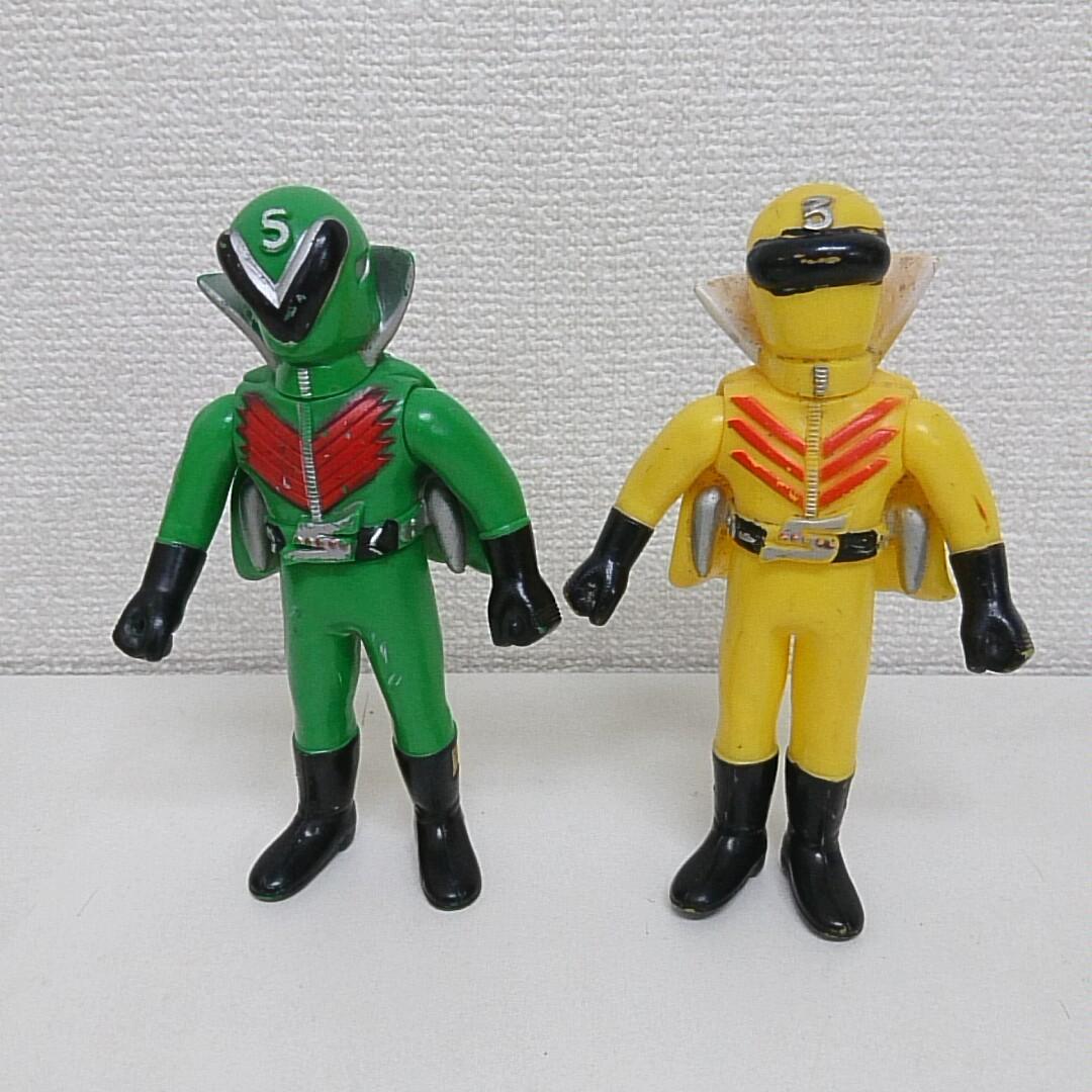 ゴレンジャー ミドリレンジャー キレンジャー ソフビ NET 石森プロ 当時物