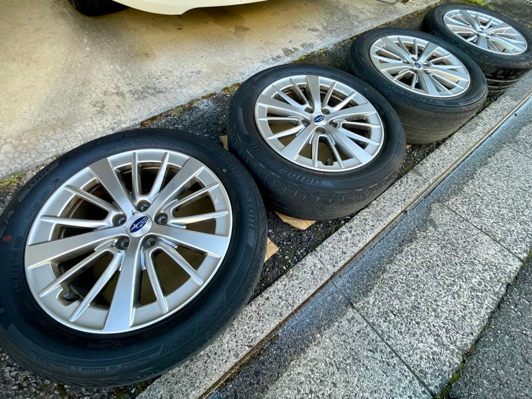 スバル純正 16×6.5J 5-100 +55 アルミホイール 4本 GT系