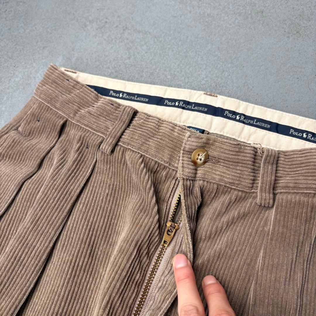 90s polo by Ralph Lauren 太畝　コーデュロイパンツ
