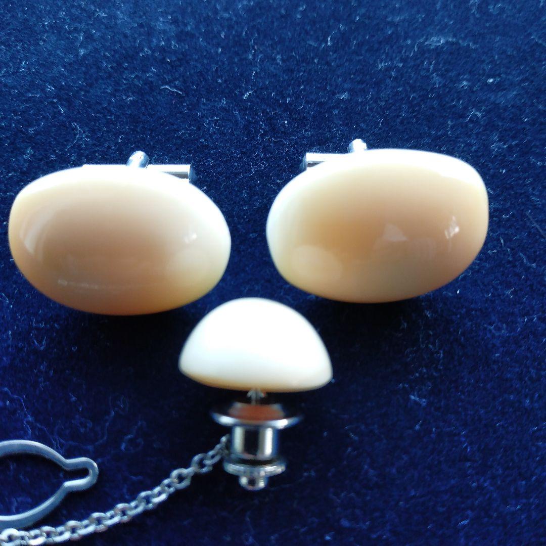 鯨歯　マッコウクジラ　カウス・ネクタイピン10セット（箱なし）①