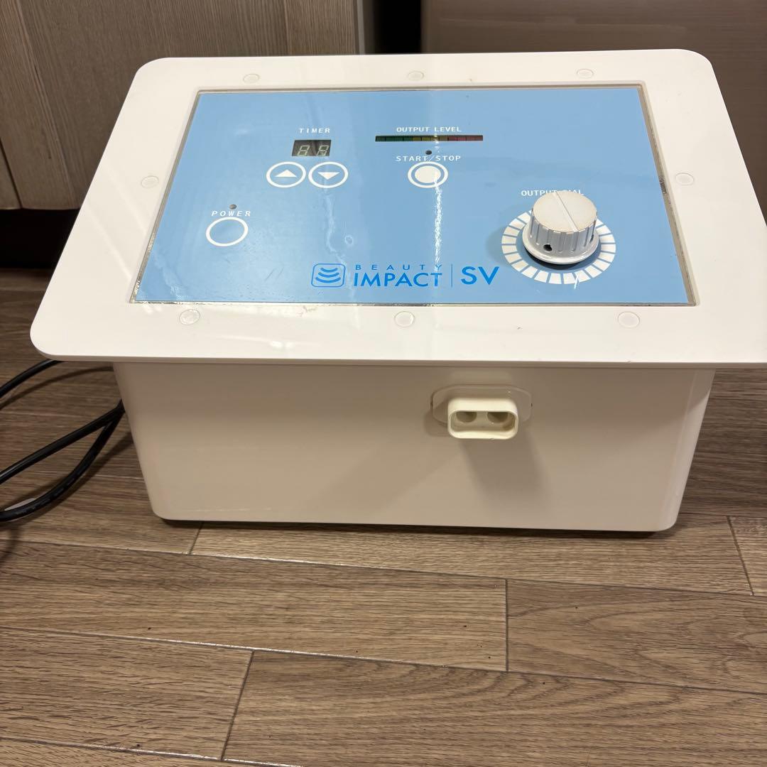 美品☆ビューティーインパクトSV 超音波美容器　肩こり　腰痛　冷え性にも