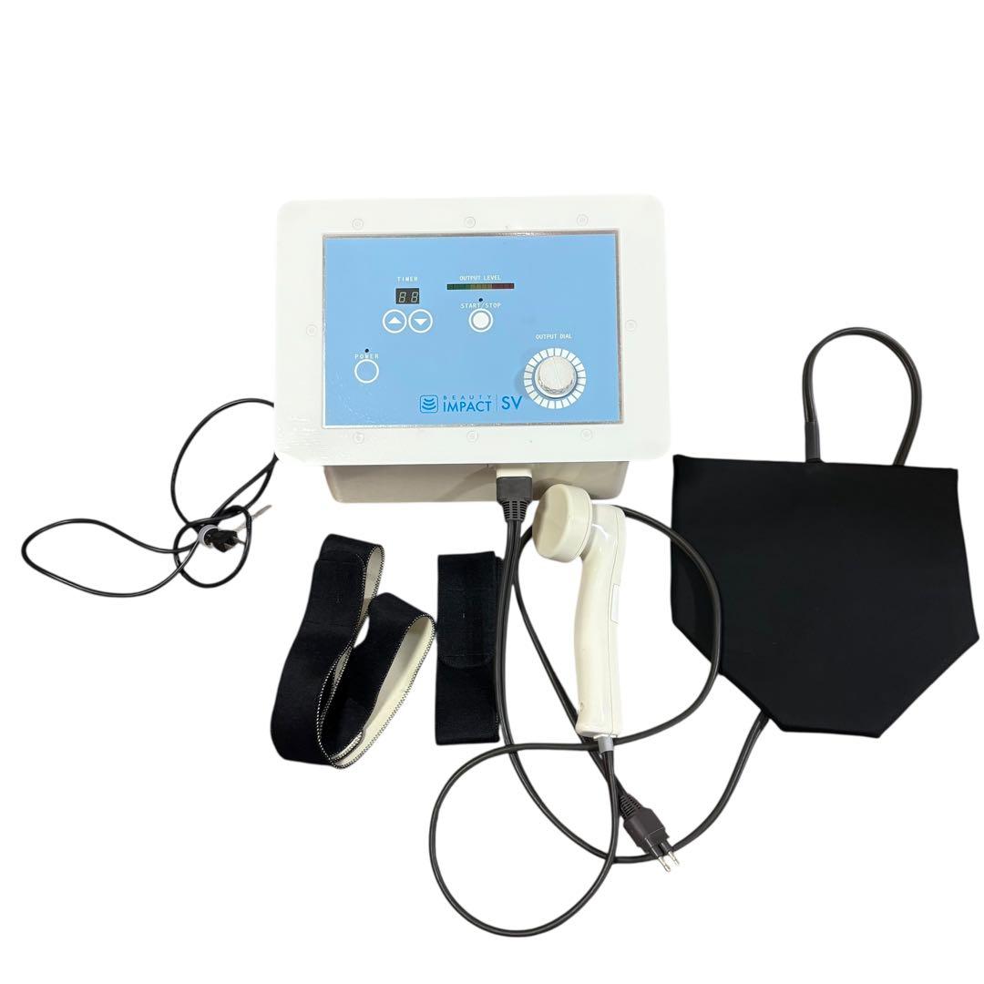 美品☆ビューティーインパクトSV 超音波美容器　肩こり　腰痛　冷え性にも