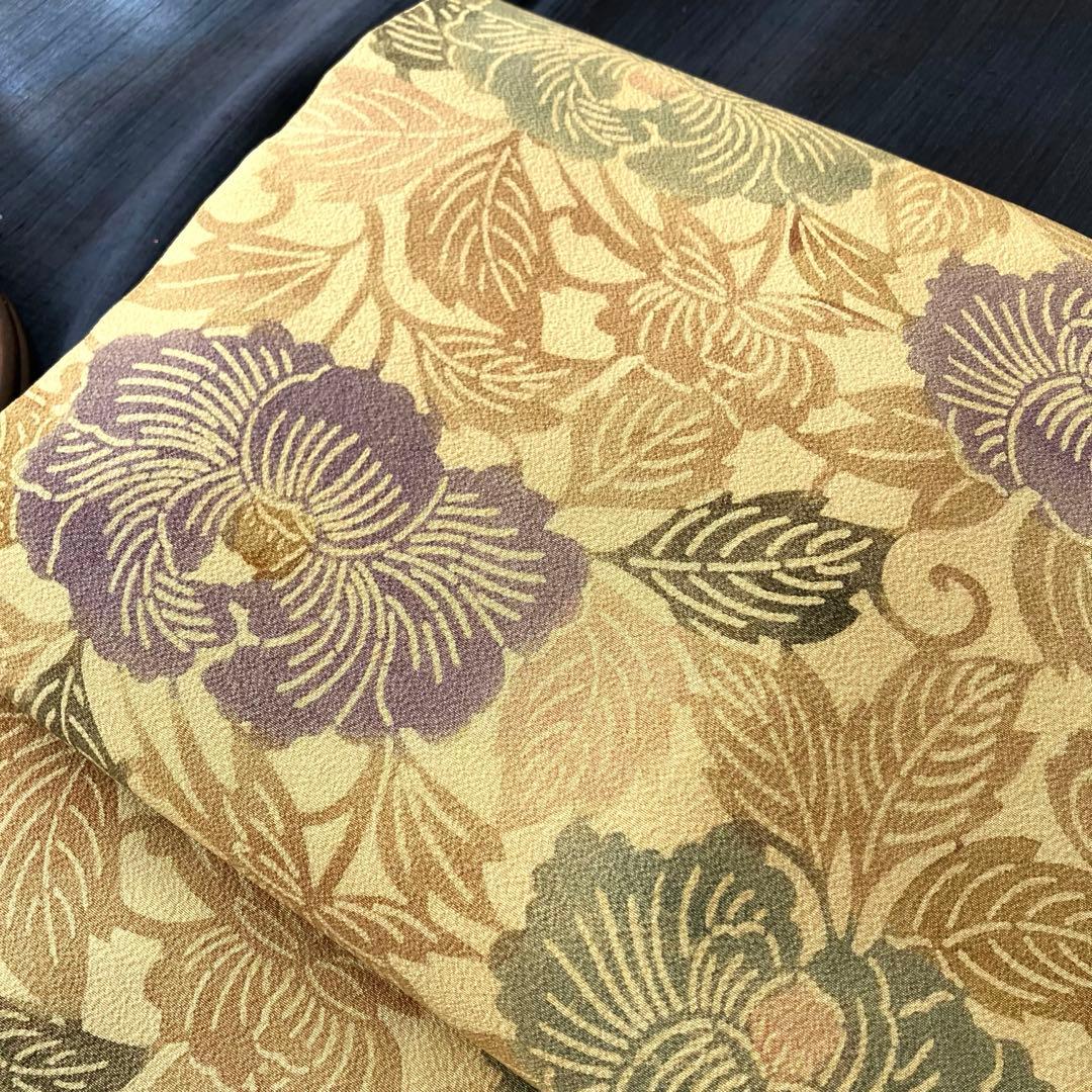 型染め花唐草の名古屋帯
