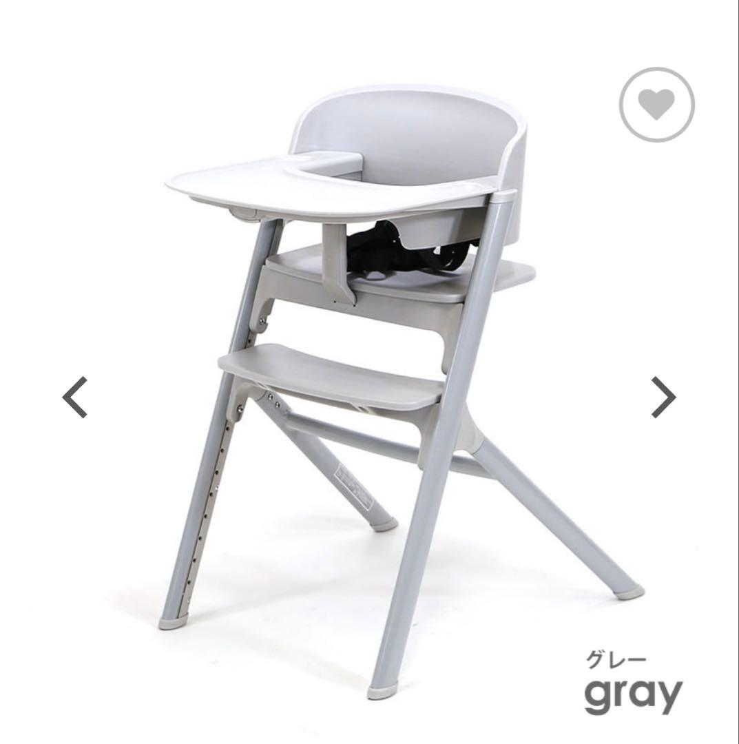【美品】YATOMI ヤトミ NOVUS ノウス ベビーハイチェア 　グレー