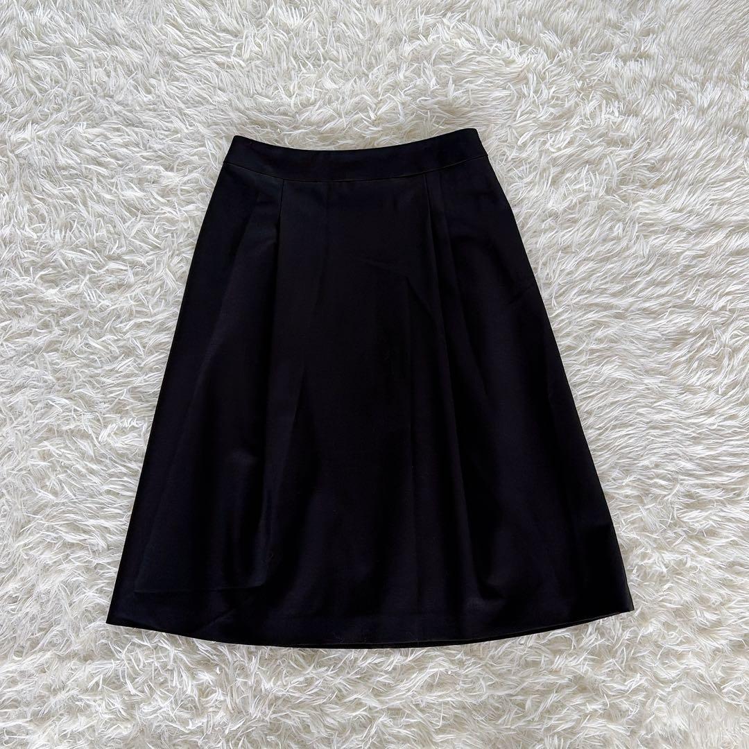 美品【セオリーリュクス】ノーカラージャケット スカート スーツセットアップ 38