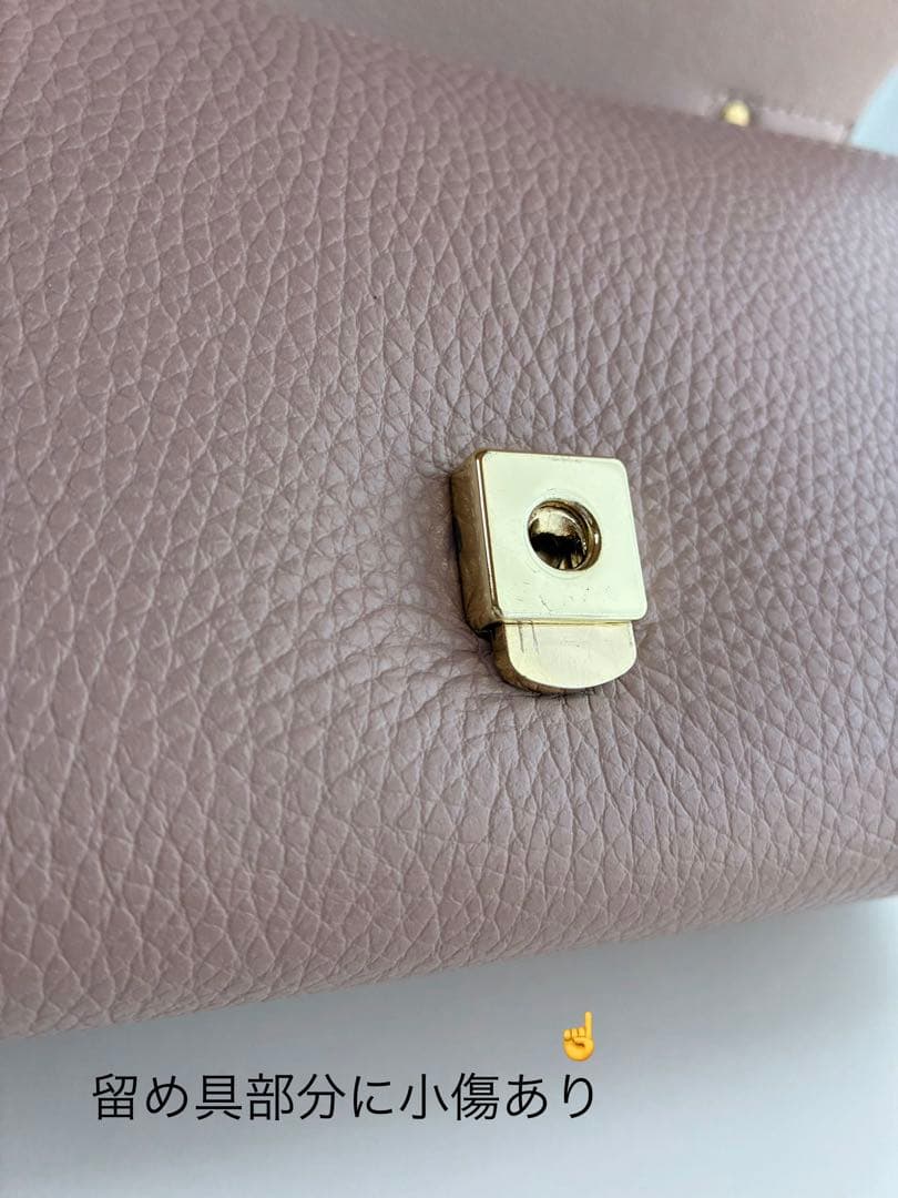 人気完売品 LORISTELLA ハンドバッグ イタリア製　ピンクベージュ