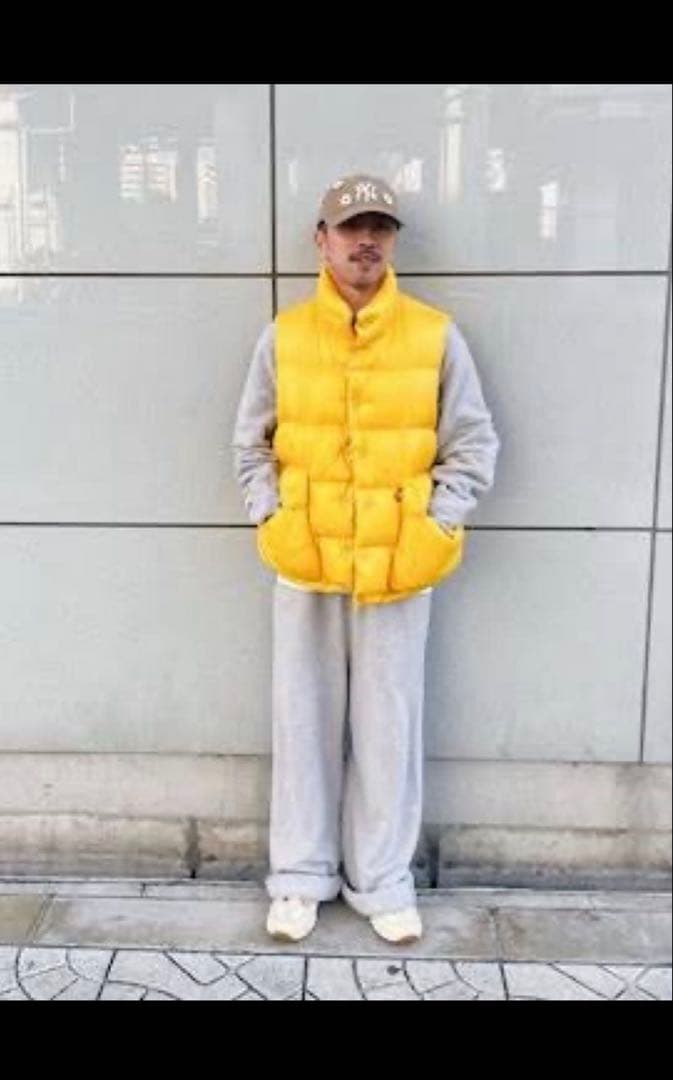 美品　daiwa pier39 ダイワピア　ダウンベスト　イエロー　在原みゆ紀