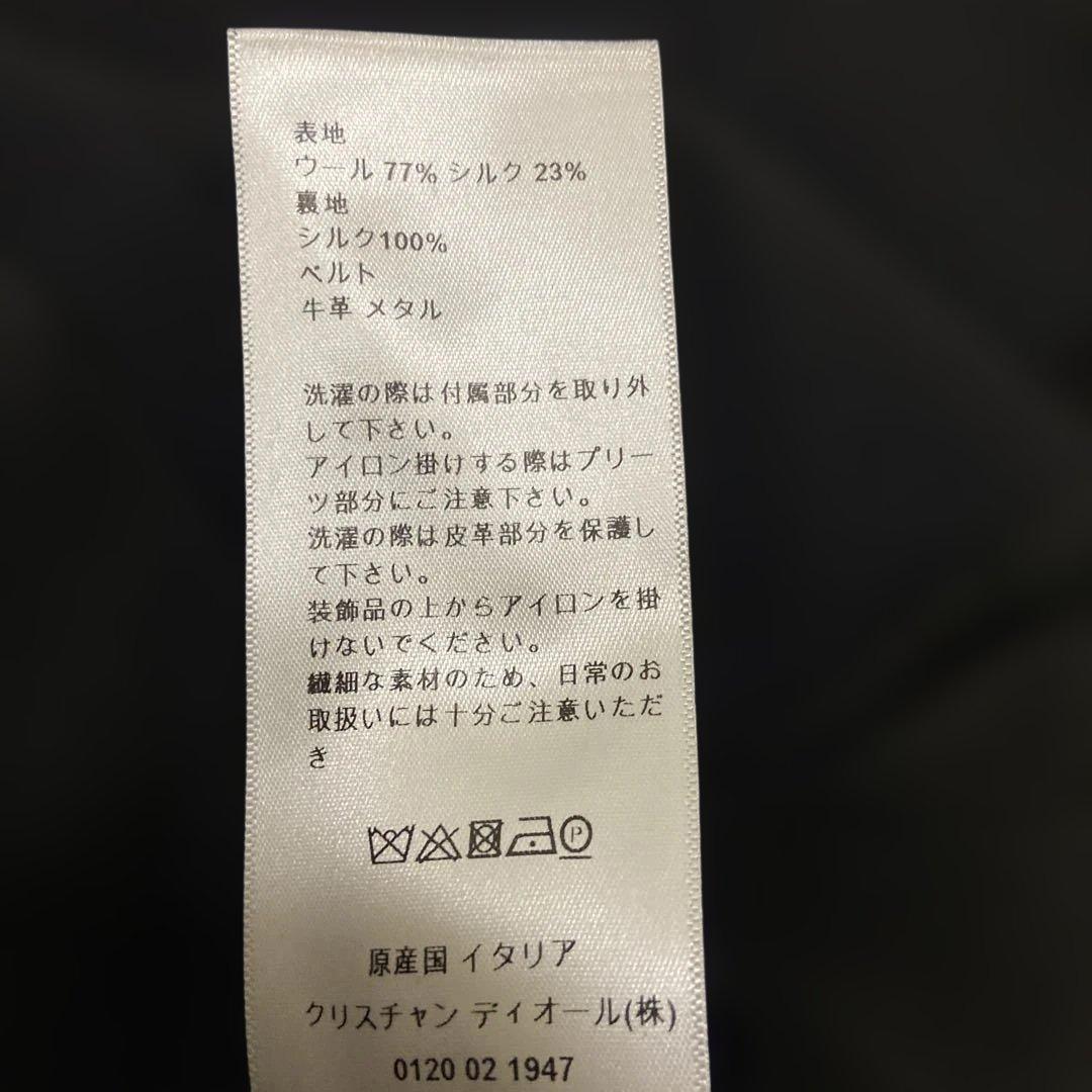 セール✨Christian Diorディオールプリーツミニスカート黒シルクウール