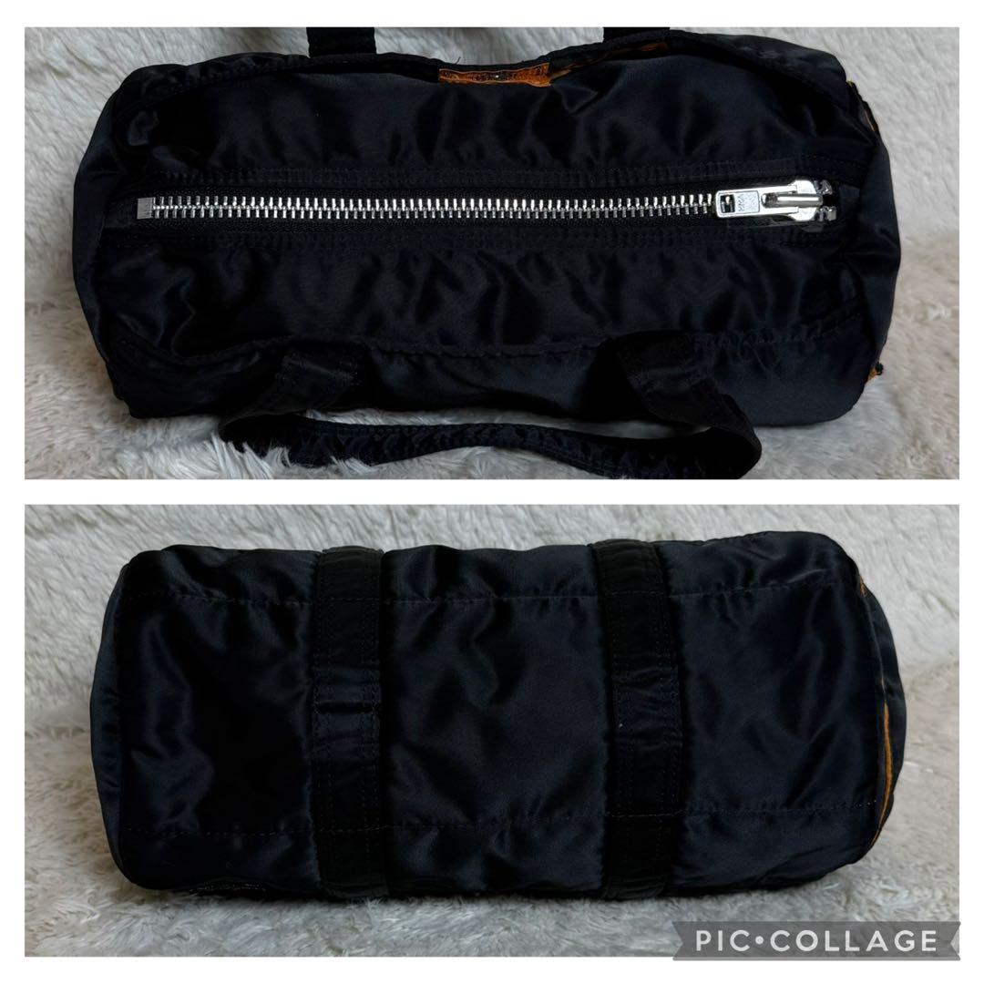 美品 PORTER ポーター タンカー ミニボストンバッグ ブラック 大容量 黒