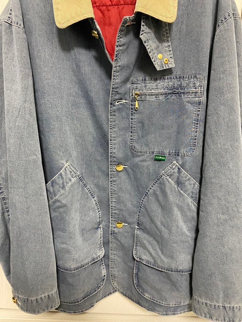L.L.Bean デニムブルー カバーオール REG MEDIUM