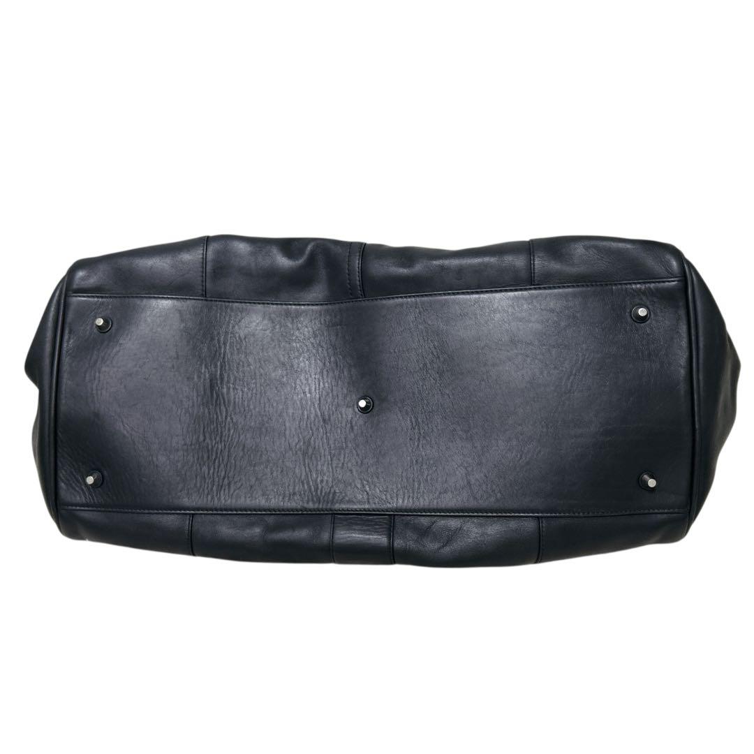 オールドコーチ　ボストンバッグ　レザー フルグレイン 2WAY大容量 黒　旅行