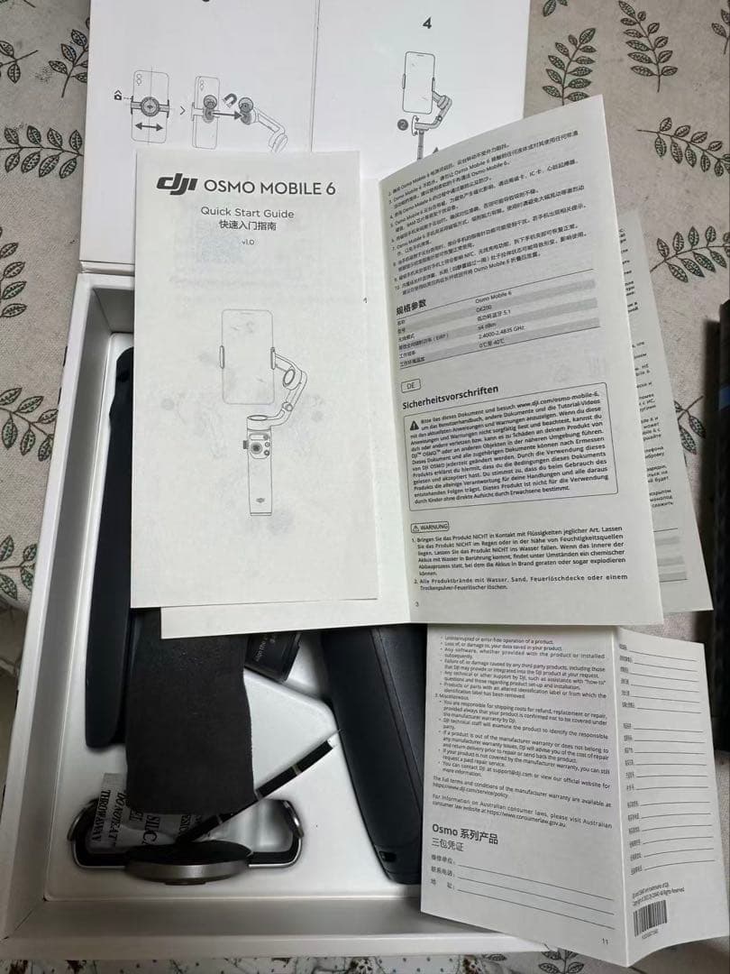 ほぼ新品！DJI OSMO Mobile6自撮り棒 ＋ 延長棒付キ