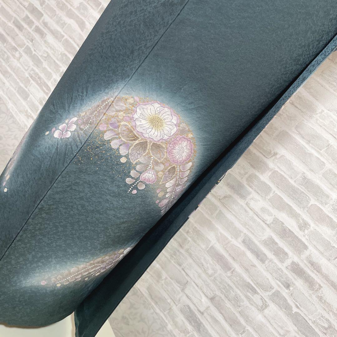 訪問着　フルセット　辻ヶ花　金彩加工　パールトーン加工　着物　L2