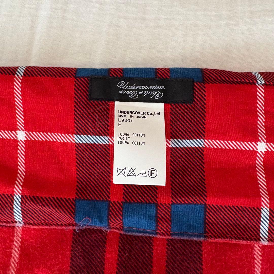 UNDERCOVER 腰巻きストールレッドタータンチェック　アンダーカバー