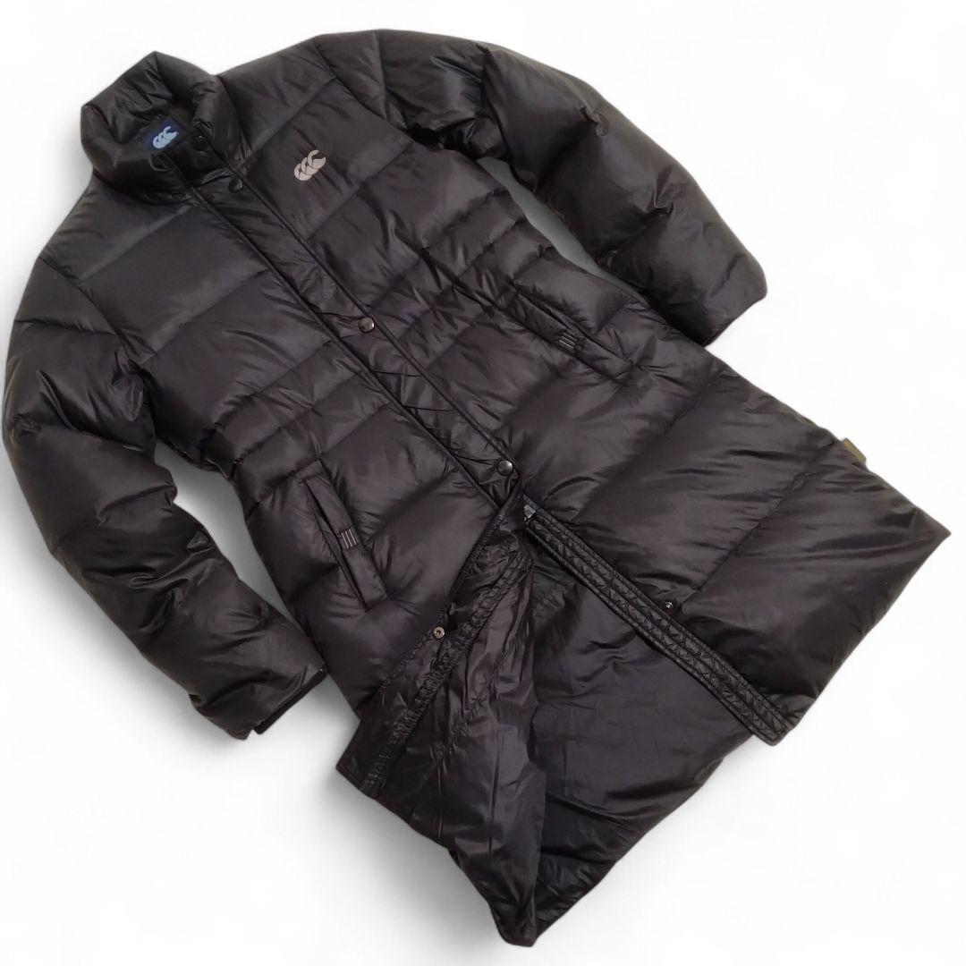 【極暖 ダウン80％フェザー20％】カンタベリー ダウン ベンチコート ロング