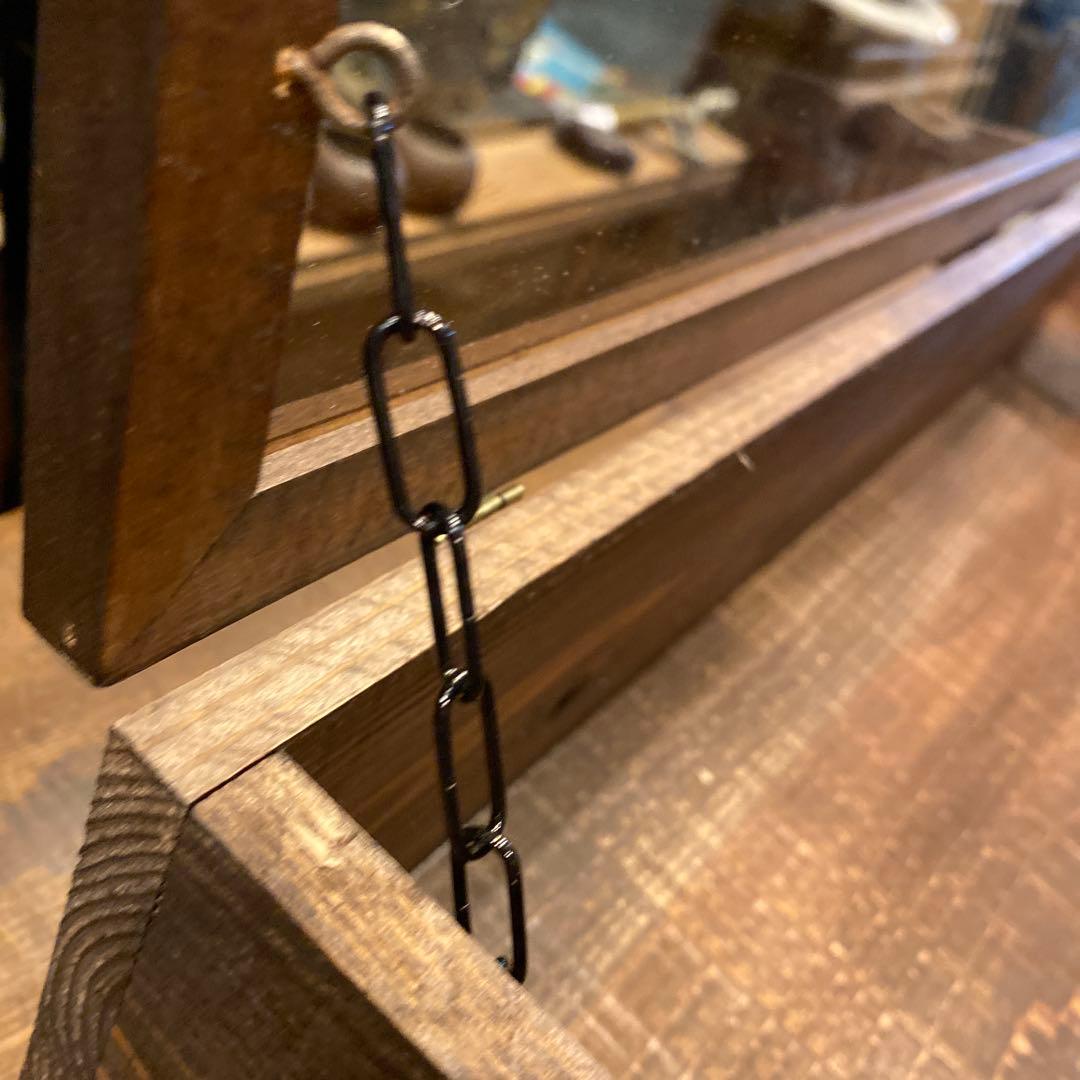 大きめ木製ガラスケース