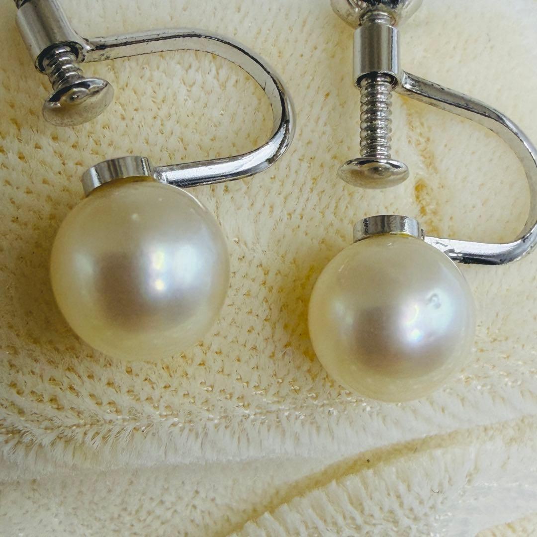 し*ん様 アコヤ真珠3点セットネックレス リング イヤリング7.0-7.5mmS