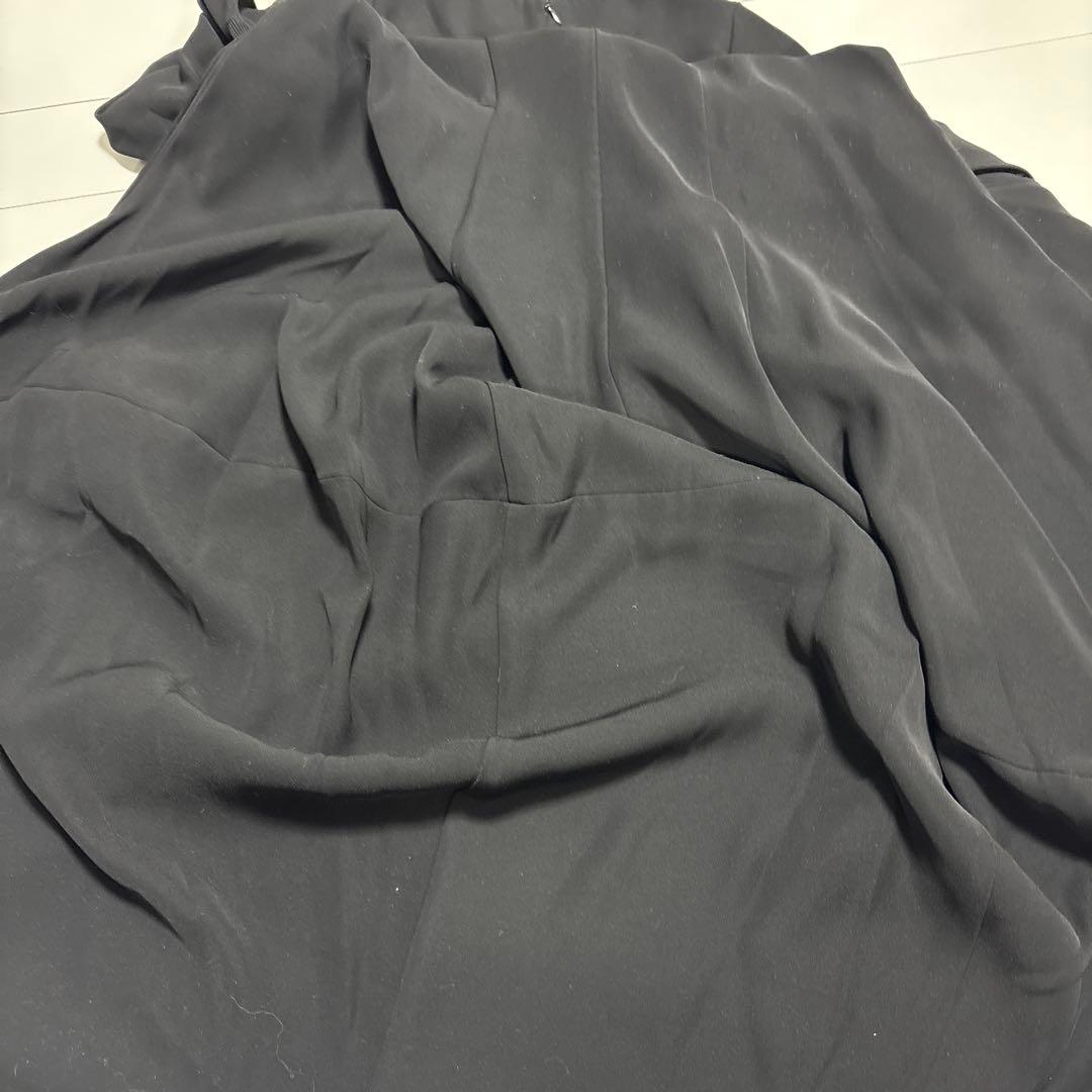 美品✨ENFOLD CURVE-SLEEVE ASYMMETRY-DRESS 黒