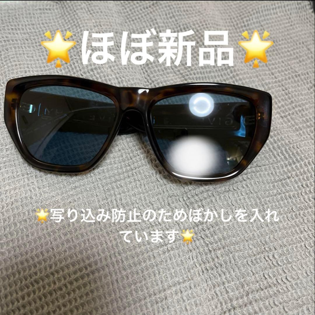 美品 GIVENCHY ジバンシー サングラス ブルー ブラウン ユニセックス