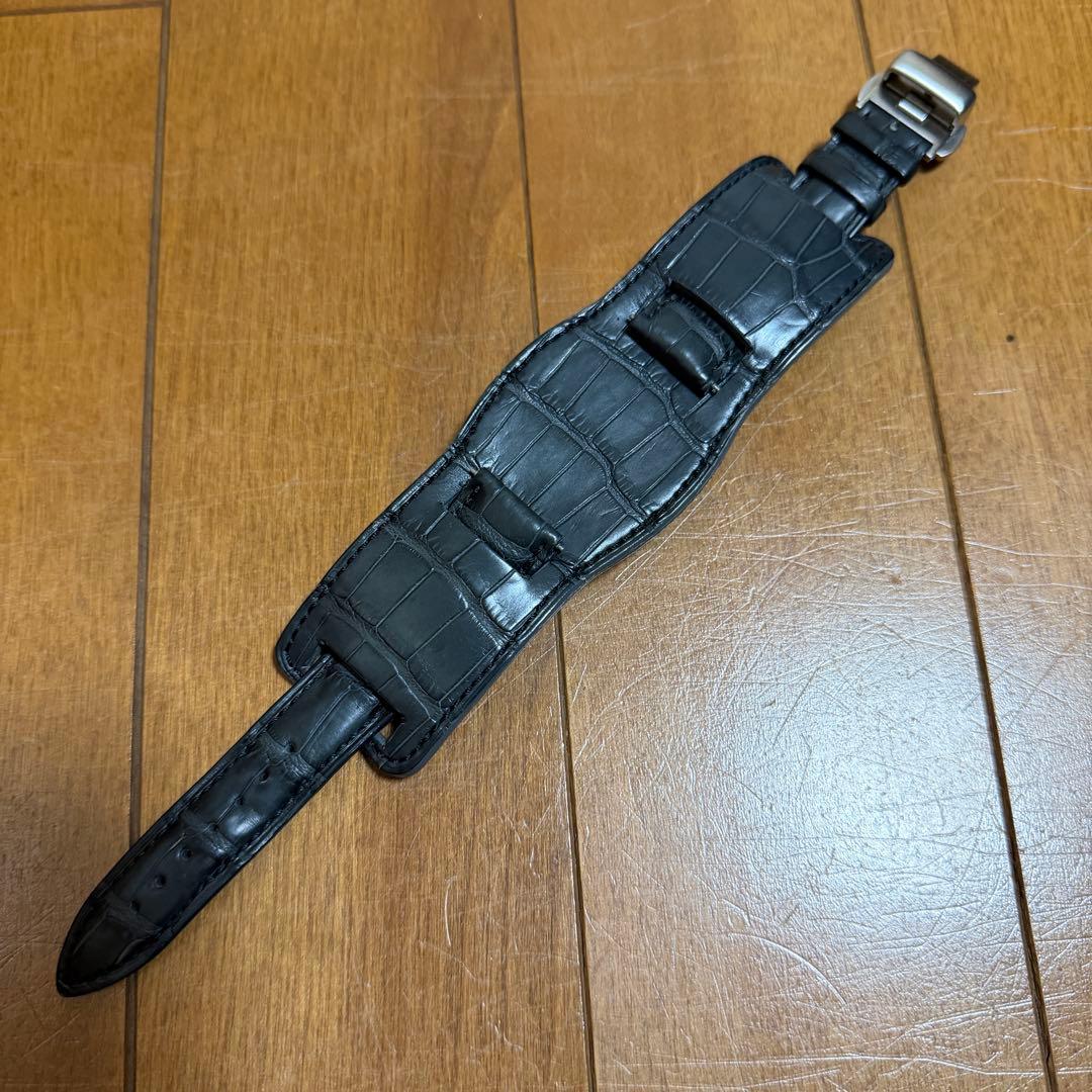 JCペラン レザーバンド アリゲーター ロレックス 手巻き デイトナ用 19mm