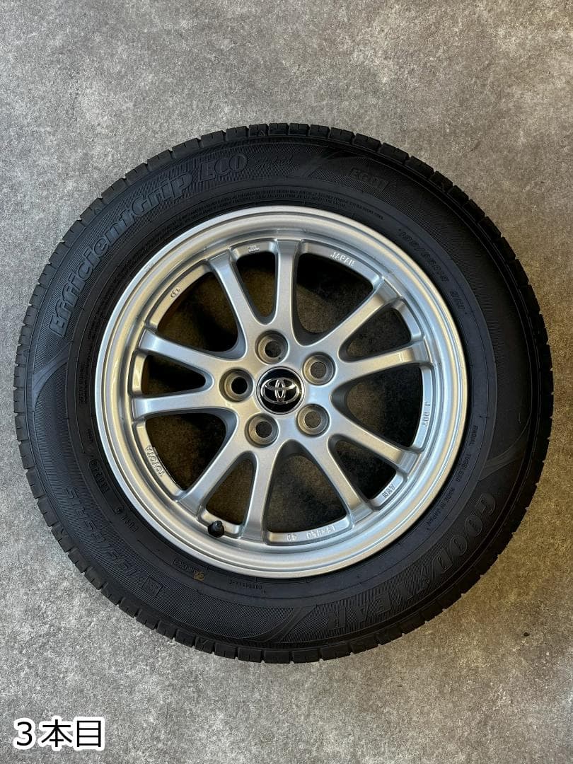 【ヒロ】GOOD YEAR 15インチタイヤ プリウス 純正ホイール4本