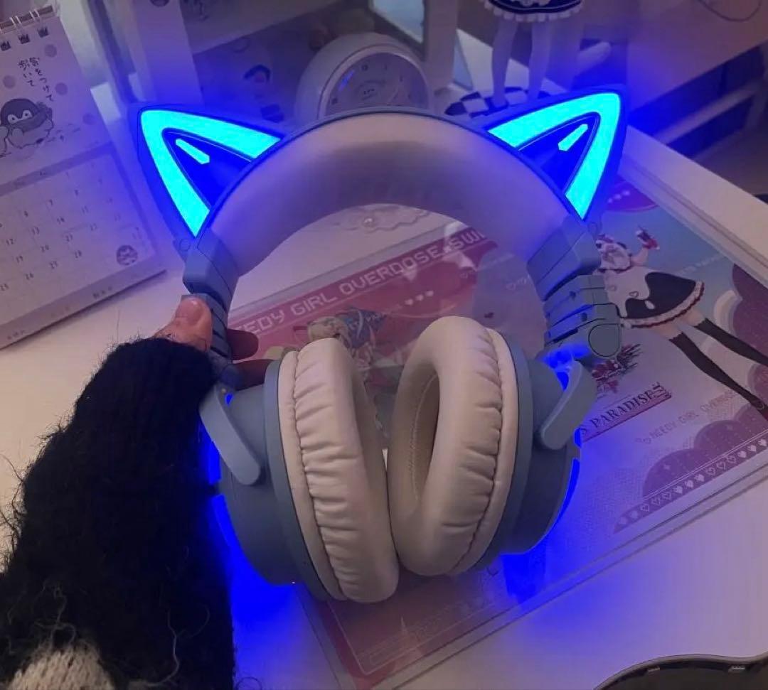 天使界隈　猫耳ヘッドホン　ぬたちゃん着用