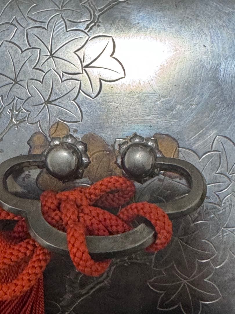 【骨董品】純銀製 宝石箱 大阪-尚美堂造（共箱）